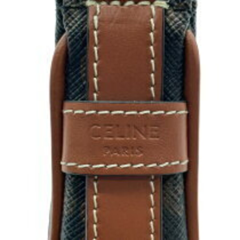 Celine Triomphe Tan Canvas Calfskin Handbag Ava - Picture 7 of 8